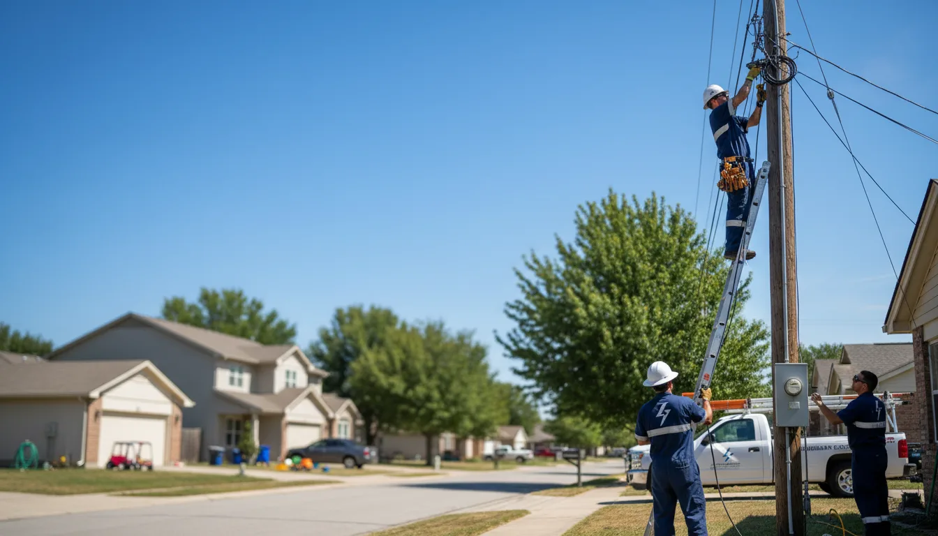 Residential electrician providing installation services in Oak Harbor, OH